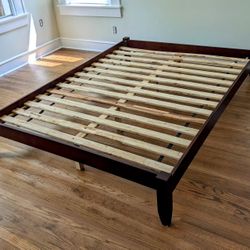 Queen bed frame with slats 