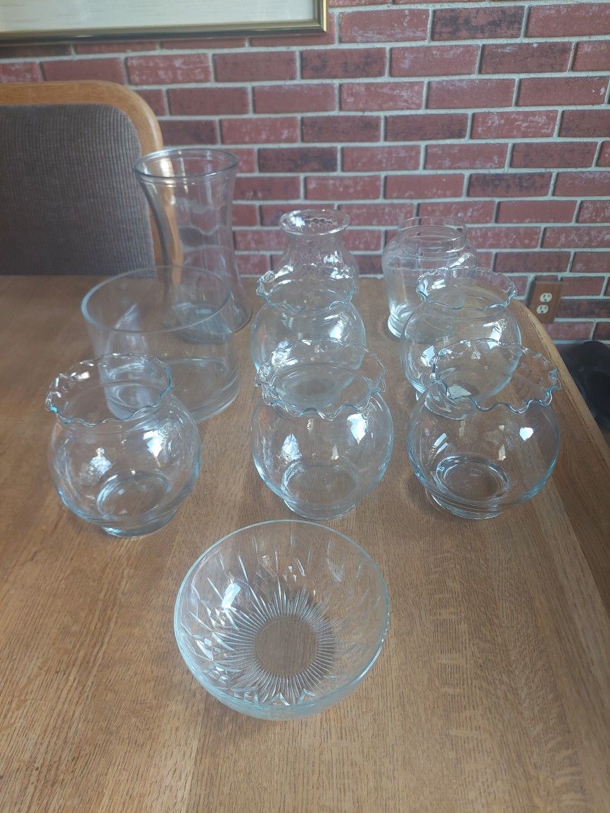 10 Glass Vases