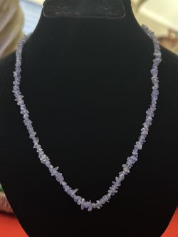 Tanzanite Chips Necklace
