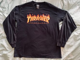 Thrasher Long Sleeve T Shirt Size Large