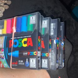 Posca Paint Pens PC-5M    8packs