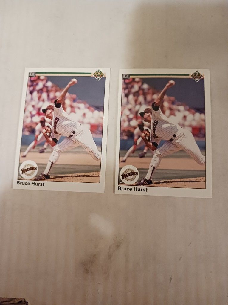 1990 Bruce Hurst Error Card