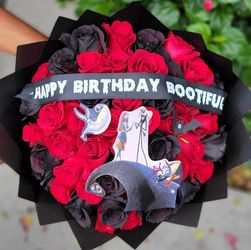 Nightmare Before Christmas Birthday Rose Bouquet
