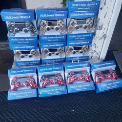 Sealed Playstation 4 PS4 Controllers wireless New Just Gold , army red camo or green camo available works PS5 . $35! Each 4 for $120! Can be delivered