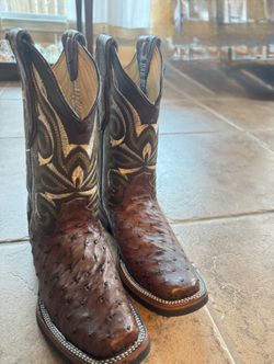 Brand New - Ostrich Leather - Handmade Cowboy Boots