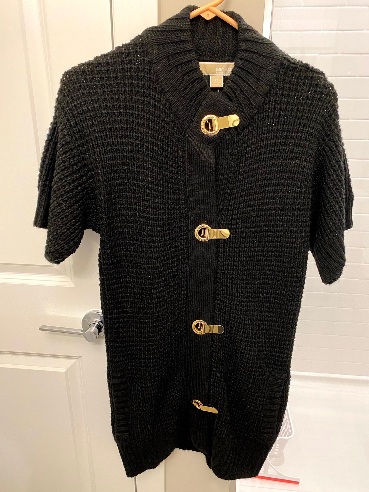 Brand New Women’s Michael Kors Black and Gold Oversized Sweater