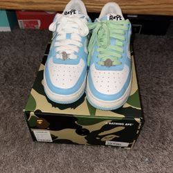 Bape Sta SeaFoam Sz 8