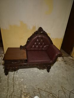 Antique Couch-Chair with endtable