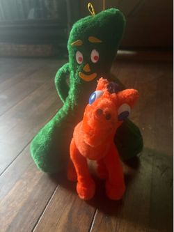 Plush toys Gumby and pokey