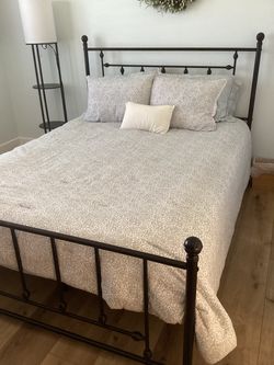 Dark Bronze Metal Bed Frame