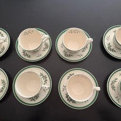 Spode - Set Of 8 Cups & Saucers