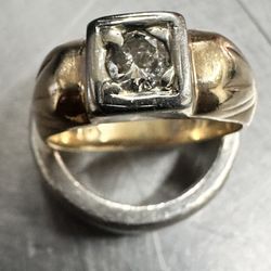 10k Gold .45ct Diamond Ring Size 7 
