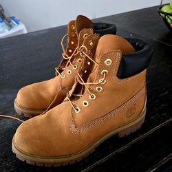 Timberland Size 8 Premium Waterproof 10061 Wheat Nubuck