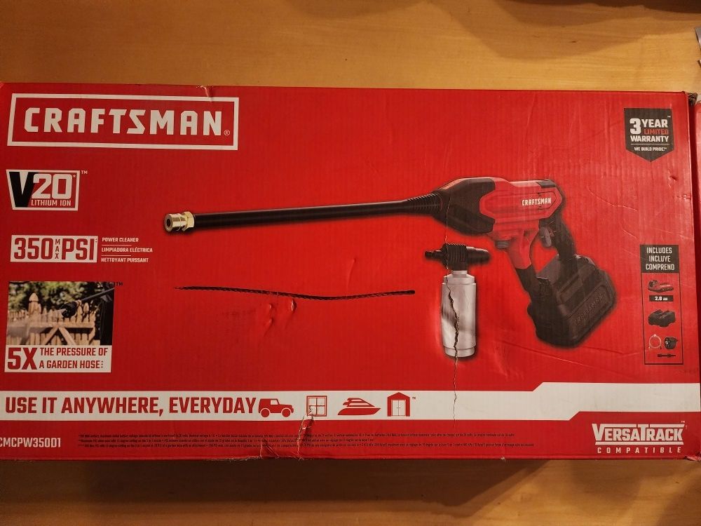 Craftsman Cordless Pressure Washer Spray Gun 350 MAX PSI (TOOL ONLY)