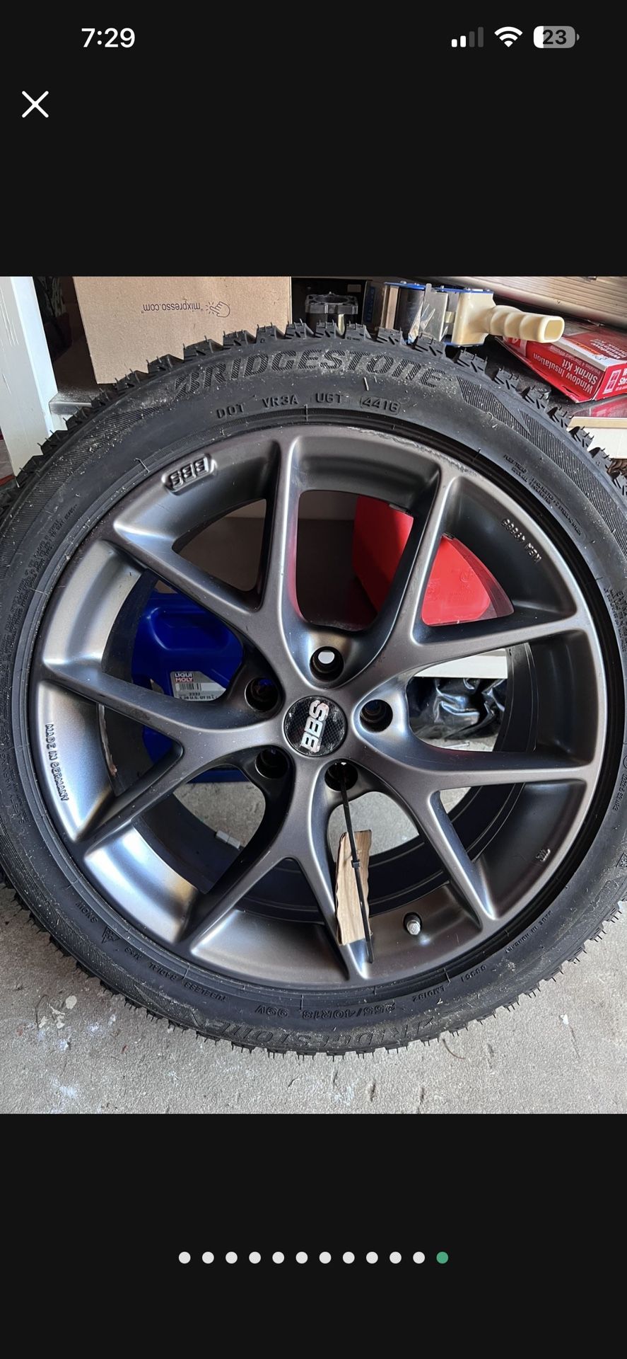 BBS SR, Blizzak Tires 255/40 R18