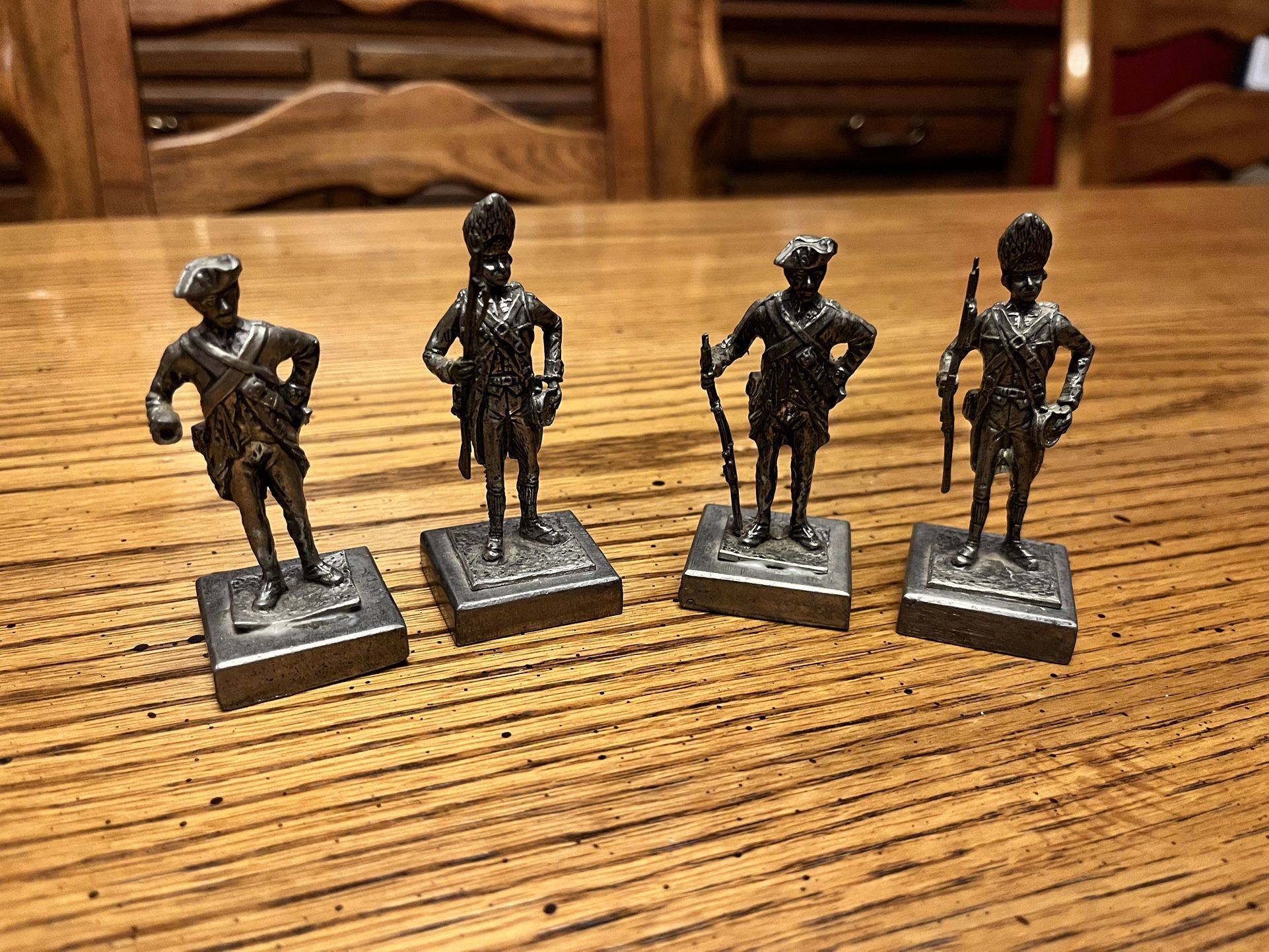 Vintage K/S Pewter Soldier & Cannon Figurine Set for Sale in Geneva, IL