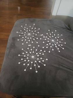 Silver Starburst Wall Decor Set of 3
