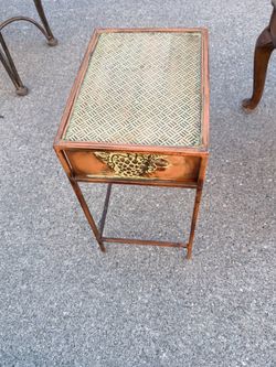 Decorative metal table