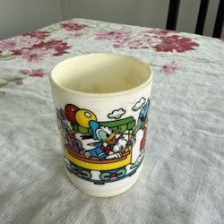 Vintage Superseal Disney Cartoon Characters Plastic Cup Mickey Mouse 
