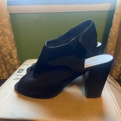 Black Open Heel And Toe