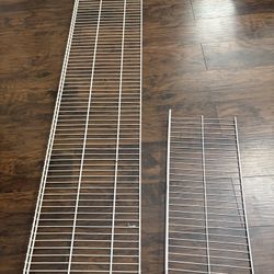 White Wire Shelving - 71”x16” and 27”x12” - Closet/Pantry/Storage