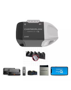Chamberlain 1/2 HP Smart Quiet Belt Drive Garage Door Opener with Battery Backup