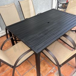 Patio table set