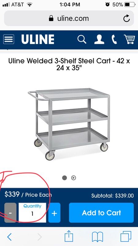 Uline Metal Cart For Sale In Upland CA Uline Metal Cart For Sale In Upland CA