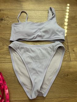 BECCA‎ Bikini Set Womens Medium lilac   High Waist Bikini 2-Piece