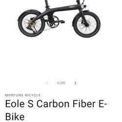 Morfuns Carbon Fiber Foldable E BIKE 