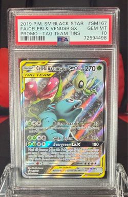 Celebi & Venusaur gx tag team Pokémon PSA 10