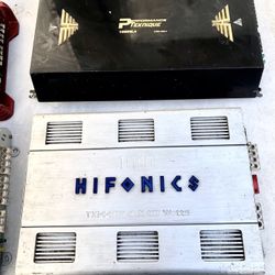 4 Channel Performance Teknique 1000 watts & 4 Channel Hifonics Amplifiers