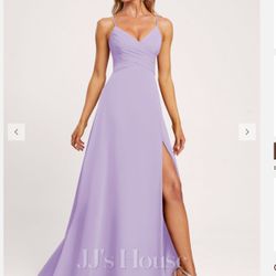 Bridesmaid Lilac Dress 