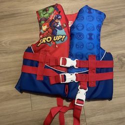 Marvel kids life jacket. . Size for kids 30-50lbs