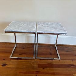 20x20 Marble Side Tables