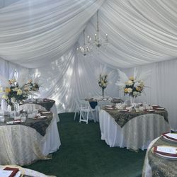 White Canopy Draping 