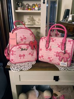 Juicy couture Satchel And Backpack Bow Set