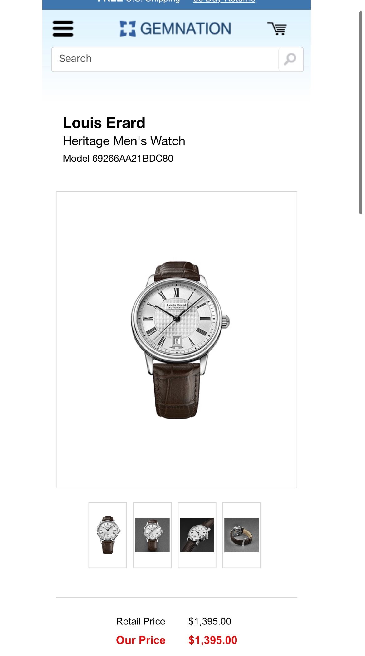 LOUIS ERARD HÉRITAGE AUTOMATIC (Men Watch)