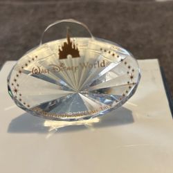 Disney Arribas Paper Weight Crystal Nametag