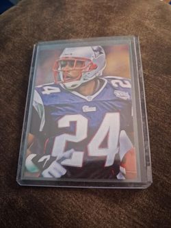 New England Patriots Ty Law Painted  #24 NFL Trading Card