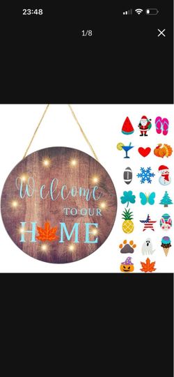 Welcome To Our Home LED Door Sign