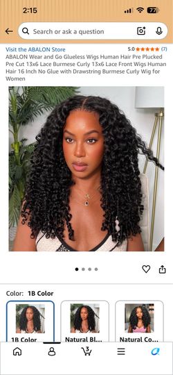 ABALON 16” Wear and Go Glueless Wig