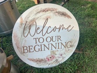Wedding sign
