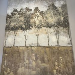 Canvas painting of trees 36”x28”