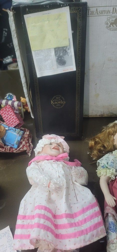 Set Of 4 Porcelain Dolls - Not Perfect