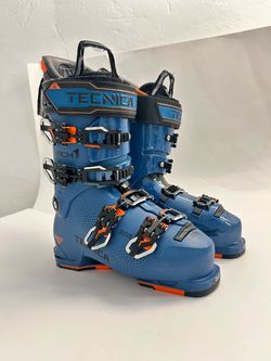 Tecnica Mach1 Ski Boots Blue Orange