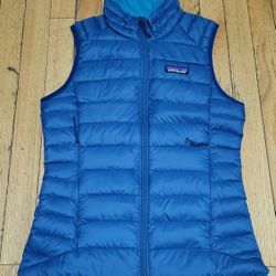 Patagonia Down Vest Blue Reversible size XXS