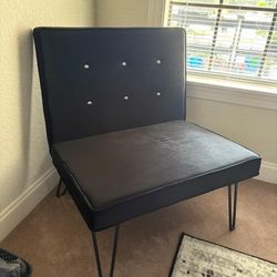 Black Velvet Side Chair