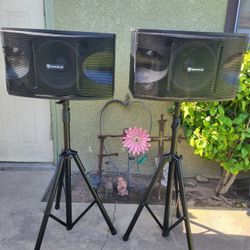Pair of Rockville KPS12 12" 3-Way 1600 Watt Karaoke Speakers+