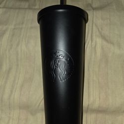 Starbucks Black Matte Stainless Steel Venti Travel Tumbler
